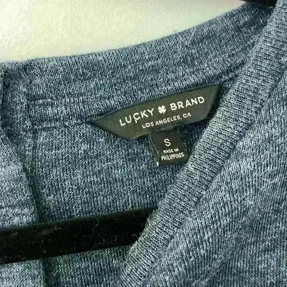 Lucky Brand Bell Sleeve Blue/Navy Sweater Size S - Picture 2 of 5